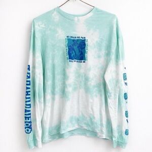 Broken Promises No Brain No Pain Tie Dye Long Sleeve Tee Large